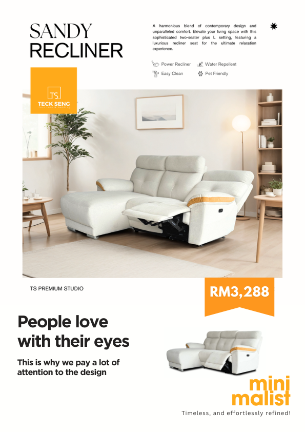 Sandy Pet Friendly Fabric Power Recliner